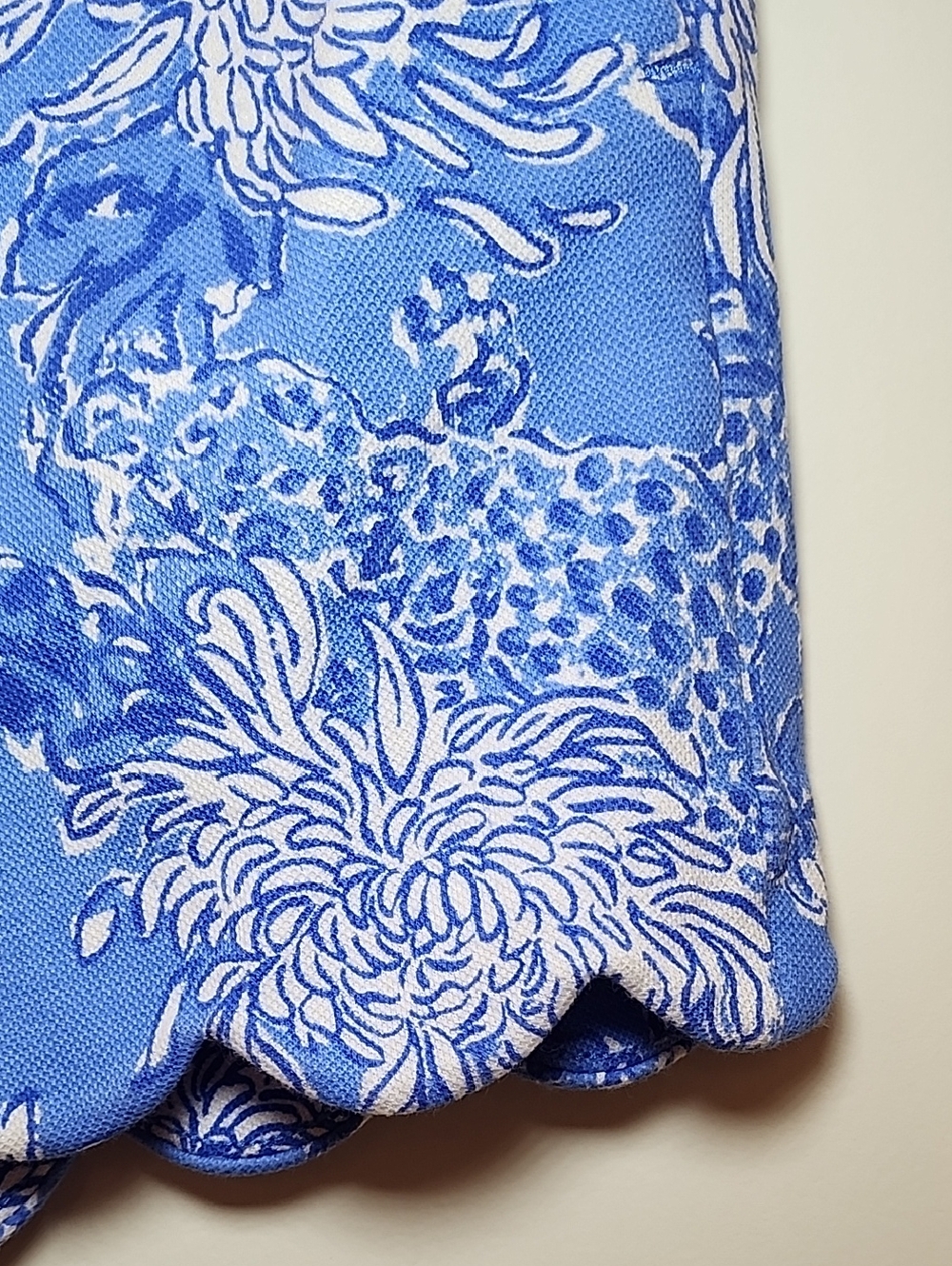 Lilly Pulitzer Buttercup Knit Short Boca Blue Croc It And Lock It Size 6 - Picture 9 of 16